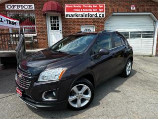 Used 2016 Chevrolet Trax LTZ AWD Heated Leather Bluetooth XM RearCam Alloys for sale in Bowmanville, ON