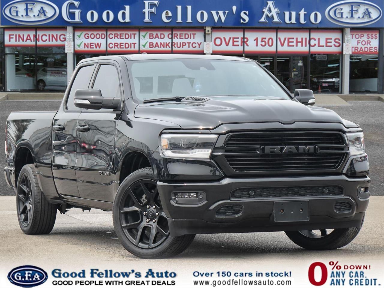 2021 RAM 1500 SPORT MODEL, LEATHER & CLOTH, 4X4, QUAD CAB, REARV Photo24