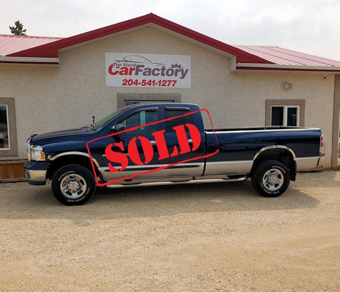 Used 2003 Dodge Ram 2500 SLT,QUAD CAB, DIESEL 2500 for sale in Oakbank, MB