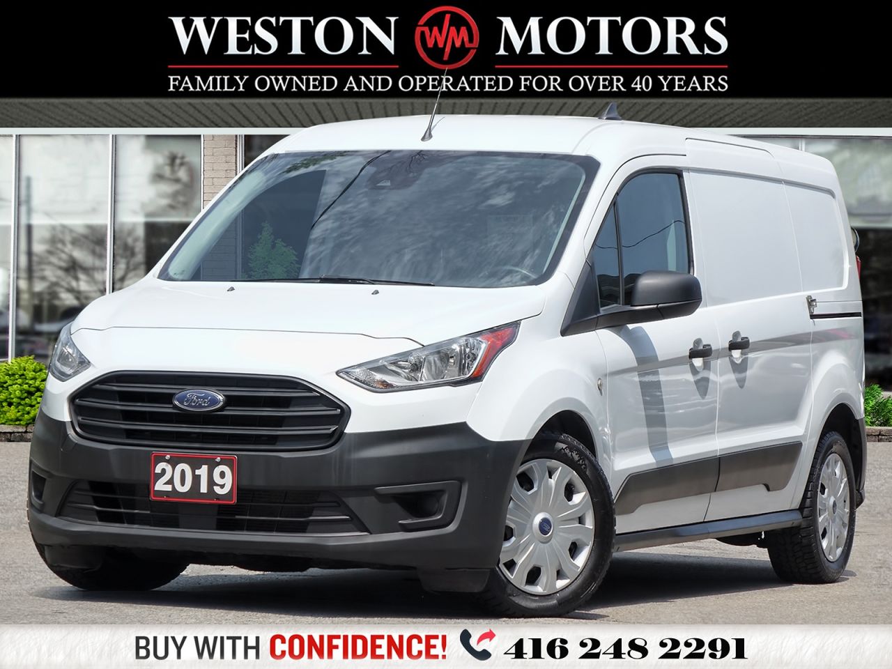 2019 Ford Transit Connect *REVCAM*SHELVING*DUAL DOORS!!*