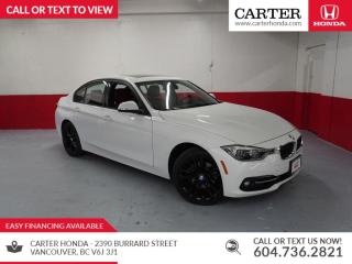 Experience the ultimate combination of luxury and performance with the 2018 BMW 330i xDrive, currently available at Carter Honda on 8th & Burrard. This luxury sedan showcases a sleek and sophisticated design, accompanied by a powerful 2.0-liter turbocharged engine that delivers thrilling performance and exceptional handling with the xDrive all-wheel drive system. Step into the refined interior, featuring premium materials, advanced technology, and comfort-enhancing amenities, providing a truly immersive driving experience. Equipped with cutting-edge features such as a touchscreen infotainment system, navigation, and advanced safety systems, the 2018 BMW 330i xDrive ensures connectivity, convenience, and peace of mind on the road.