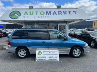 CALL OR TEXT REG @ 6-0-4-9-9-9-0-2-5-1 FOR INFO & TO CONFIRM WHICH LOCATION.<br /><br />NICE FORD WINDSTAR IN GOOD SHAPE. THROUGH THE SHOP, INSPECTED AND READY TO GO. DUAL POWER SLIDING DOOR AND FULL POWER GROUP. BC VAN. <br /><br />2 LOCATIONS TO SERVE YOU, BE SURE TO CALL FIRST TO CONFIRM WHERE THE VEHICLE IS.<br /><br />We are a family owned and operated business since 1983 and we are committed to offering outstanding vehicles backed by exceptional customer service, now and in the future.<br />Whatever your specific needs may be, we will custom tailor your purchase exactly how you want or need it to be. All you have to do is give us a call and we will happily walk you through all the steps with no stress and no pressure.<br /><br />                                            WE ARE THE HOUSE OF YES!<br /><br />ADDITIONAL BENEFITS WHEN BUYING FROM SK AUTOMARKET:<br /><br />-ON SITE FINANCING THROUGH OUR 17 AFFILIATED BANKS AND VEHICLE                                                   FINANCE COMPANIES.<br />-IN HOUSE LEASE TO OWN PROGRAM.<br />-EVERY VEHICLE HAS UNDERGONE A 120 POINT COMPREHENSIVE INSPECTION.<br />-EVERY PURCHASE INCLUDES A FREE POWERTRAIN WARRANTY.<br />-EVERY VEHICLE INCLUDES A COMPLIMENTARY BCAA MEMBERSHIP FOR YOUR SECURITY.<br />-EVERY VEHICLE INCLUDES A CARFAX AND ICBC DAMAGE REPORT.<br />-EVERY VEHICLE IS GUARANTEED LIEN FREE.<br />-DISCOUNTED RATES ON PARTS AND SERVICE FOR YOUR NEW CAR AND ANY OTHER   FAMILY CARS THAT NEED WORK NOW AND IN THE FUTURE.<br />-40 YEARS IN THE VEHICLE SALES INDUSTRY.<br />-A+++ MEMBER OF THE BETTER BUSINESS BUREAU.<br />-RATED TOP DEALER BY CARGURUS 2 YEARS IN A ROW<br />-MEMBER IN GOOD STANDING WITH THE VEHICLE SALES AUTHORITY OF BRITISH   COLUMBIA.<br />-MEMBER OF THE AUTOMOTIVE RETAILERS ASSOCIATION.<br />-COMMITTED CONTRIBUTOR TO OUR LOCAL COMMUNITY AND THE RESIDENTS OF BC.<br /> $495 Documentation fee and applicable taxes are in addition to advertised prices.<br />LANGLEY LOCATION DEALER# 40038<br />S. SURREY LOCATION DEALER #9987<br />