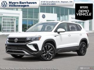 <b>Sunroof!</b><br> <br> <br> <br>  This 2024 VW Taos is everything youre looking for and then some. <br> <br>The VW Taos was built for the adventurer in all of us. With all the tech you need for a daily driver married to all the classic VW capability, this SUV can be your weekend warrior, too. Exceeding every expectation was the design motto for this compact SUV, and VW engineers delivered. For an SUV thats just right, check out this 2024 Volkswagen Taos.<br> <br> This pure white SUV  has an automatic transmission and is powered by a  1.5L I4 16V GDI DOHC Turbo engine.<br> <br> Our Taoss trim level is Comfortline. The Comfortline trim steps things up with adaptive cruise control, dual-zone climate control, remote engine start, lane keep assist with lane departure warning, and an upgraded 8-inch infotainment screen with VW Car-Net services. Additional features include heated front seats, a heated leatherette-wrapped steering wheel, remote keyless entry, and a wireless charging pad. Safety features include blind spot detection, front and rear collision mitigation, autonomous emergency braking, and a back-up camera. This vehicle has been upgraded with the following features: Sunroof.  This is a demonstrator vehicle driven by a member of our staff and has just 3800 kms.<br><br> <br>To apply right now for financing use this link : <a href=https://www.barrhavenvw.ca/en/form/new/financing-request-step-1/44 target=_blank>https://www.barrhavenvw.ca/en/form/new/financing-request-step-1/44</a><br><br> <br/>    5.99% financing for 84 months. <br> Buy this vehicle now for the lowest bi-weekly payment of <b>$250.40</b> with $0 down for 84 months @ 5.99% APR O.A.C. ( Plus applicable taxes -  $840 Documentation fee. Cash purchase selling price includes: Tire Stewardship ($20.00), OMVIC Fee ($12.50). (HST) are extra. </br>(HST), licence, insurance & registration not included </br>    ).  Incentives expire 2024-05-31.  See dealer for details. <br> <br> <br>LEASING:<br><br>Estimated Lease Payment: $214 bi-weekly <br>Payment based on 4.99% lease financing for 48 months with $0 down payment on approved credit. Total obligation $22,307. Mileage allowance of 16,000 KM/year. Offer expires 2024-05-31.<br><br><br>We are your premier Volkswagen dealership in the region. If youre looking for a new Volkswagen or a car, check out Barrhaven Volkswagens new, pre-owned, and certified pre-owned Volkswagen inventories. We have the complete lineup of new Volkswagen vehicles in stock like the GTI, Golf R, Jetta, Tiguan, Atlas Cross Sport, Volkswagen ID.4 electric vehicle, and Atlas. If you cant find the Volkswagen model youre looking for in the colour that you want, feel free to contact us and well be happy to find it for you. If youre in the market for pre-owned cars, make sure you check out our inventory. If you see a car that you like, contact 844-914-4805 to schedule a test drive.<br> Come by and check out our fleet of 30+ used cars and trucks and 90+ new cars and trucks for sale in Nepean.  o~o