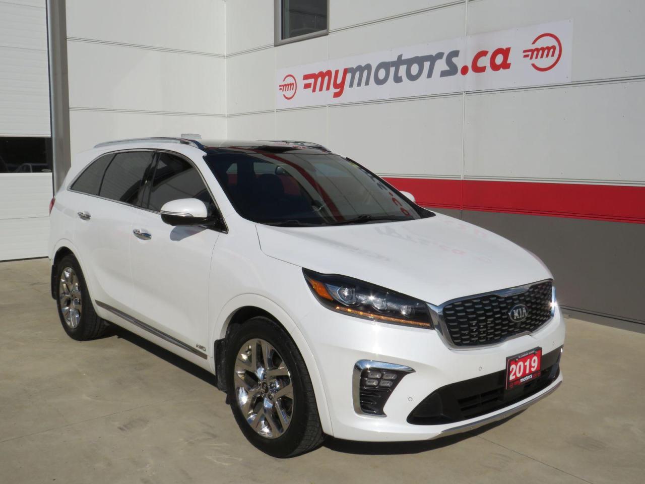 Used 2019 Kia Sorento SXL (**V6** AWD**7 SEATER** ALLOY WHEELS** FOG LIGHTS**LEATHER** POWER DRIVERS/PASSENGER SEAT**PANORAMIC SUNROOF**POWER HATCH**MEMORY DRIVERS SEAT**BLIND SPOT MONITORING** LANE DEPARTURE ALERT**PUSH BUTTON START**NAVIGATION**360 CAMERA** HEATED/VENTILATED for sale in Tillsonburg, ON