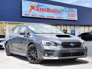 2020 SUBARU WRX SPORT TECH W/EYESIGHT NAV LEATHER SUNROOF LOADED! WE FINANCE ALL CREDIT! 500+ VEHICLES IN STOCK
Instant Financing Approvals CALL OR TEXT 519+702+8888! Our Team will secure the Best Interest Rate from over 30 Auto Financing Lenders that can get you APPROVED! We also have access to in-house financing and leasing to help restore your credit.

2020 SUBARU WRX SPORT TECH W/EYESIGHT (CVT) FEATURING THE GREY EXTERIOR AND BLACK LEATHER INTERIOR WITH CARBON FIBRE TRIM. Interior Detailed/No Odor/Non Smoker/2 keys/Books. HIGH VALUE OPTIONS: EyeSight features: - Adaptive cruise control - Lane keep assist and sway warning - Lead vehicle start alert - Pre-collision braking - Pre-collision throttle management - Blind Sport Assit Carbon Fibre trim Navigation System Bluetooth Hands Free Phone All Wheel Drive Back-Up Camera Air Conditioning Automatic temperature control Brake assist Delay-off headlights Electronic Stability Control Exterior Parking Camera Rear Front Bucket Seats Front dual zone A/C Fully automatic headlights Heated front seats Power steering Rear window defroster Security system Split folding rear seat Steering wheel mounted audio controls Lip spoiler Harman/Kardon surround sound system

Financing available for all credit types! Whether you have Great Credit, No Credit, Slow Credit, Bad Credit, Been Bankrupt, On Disability, Or on a Pension,  for your car loan Guaranteed! For Your No Hassle, Same Day Auto Financing Approvals CALL OR TEXT 519-702-8888.
$0 down options available with low monthly payments! At times a down payment may be required for financing. Apply with Confidence at https://www.5stardealer.ca/finance-application/ Looking to just sell your vehicle? WE BUY EVERYTHING EVEN IF YOU DONT BUY OURS: https://www.5stardealer.ca/instant-cash-offer/
The price of the vehicle includes a $480 administration charge. HST and Licensing costs are extra.
*Standard Equipment is the default equipment supplied for the Make and Model of this vehicle but may not represent the final vehicle with additional/altered or fewer equipment options.