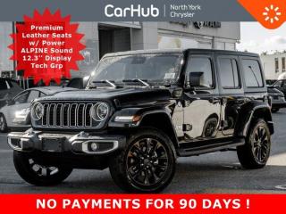 New 2024 Jeep Wrangler 4xe Sahara LEDs Heated Power Leather Seats Safety & Tech Grps for sale in Thornhill, ON