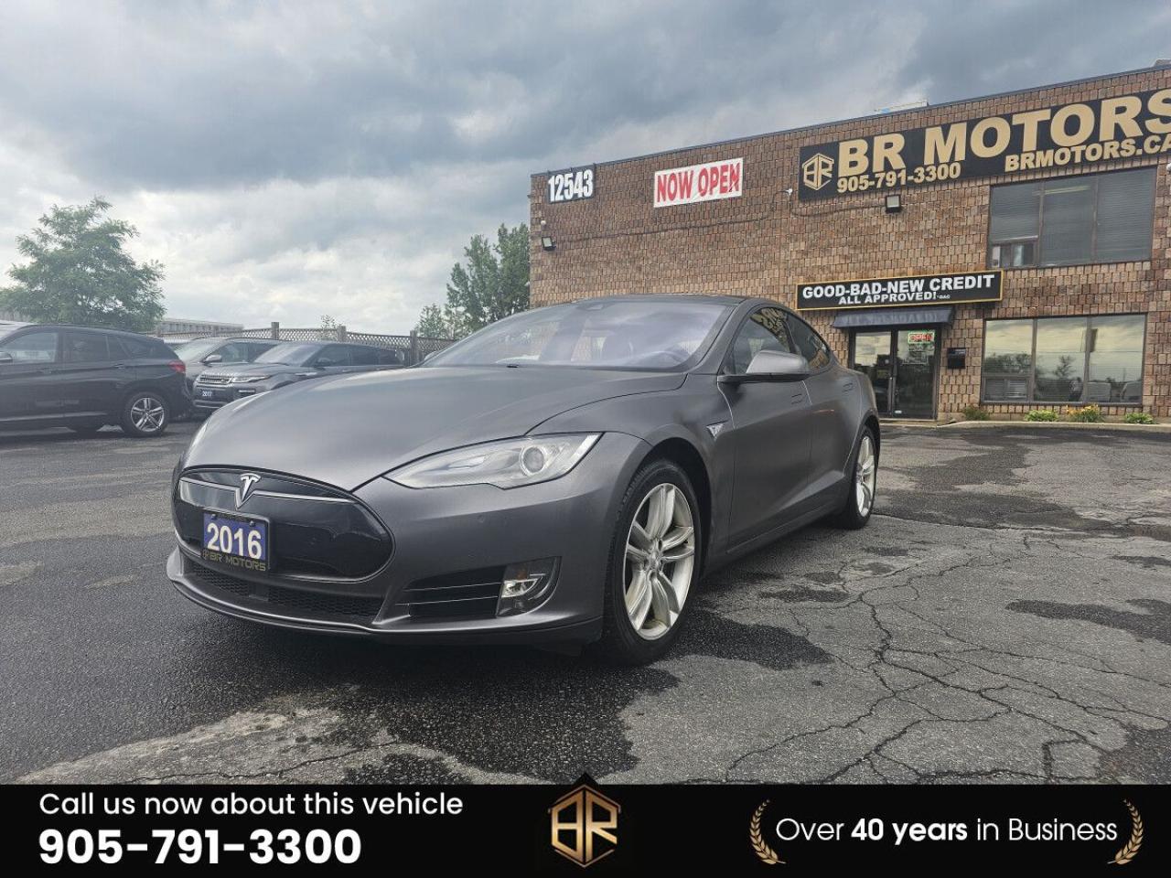 Used 2016 Tesla Model S No Accidents | 90D| Wrapped Grey for sale in Bolton, ON