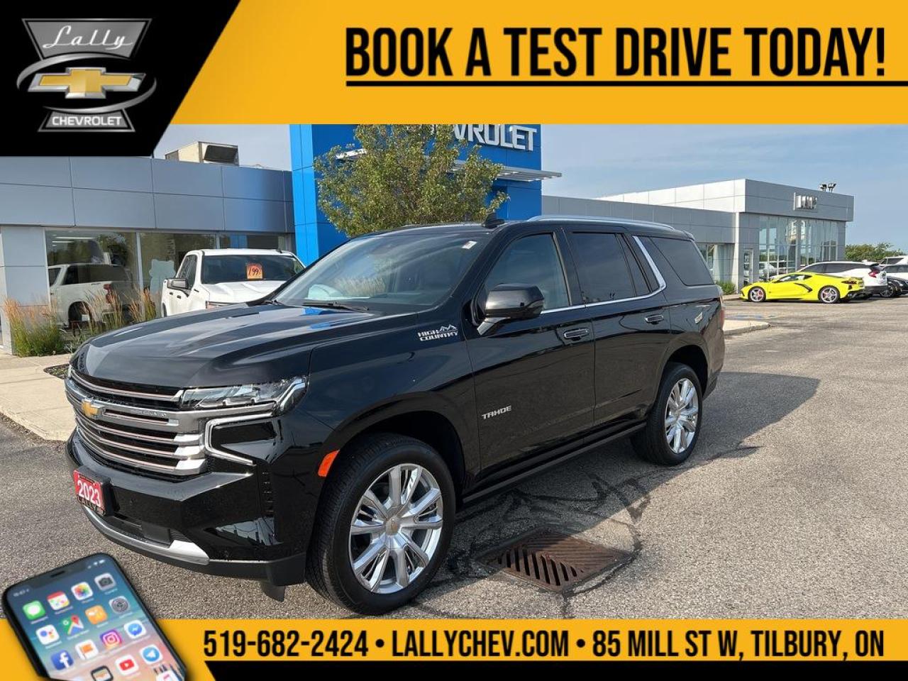 New 2023 Chevrolet Tahoe HIGH COUNTRY for sale in Tilbury, ON