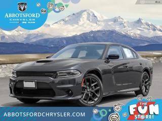 <br> <br>  This Dodge Charger is bold, muscular, and loaded with heritage. <br> <br>Blending muscle car styling with modern performance and technology, this Dodge Charger is a full-size sedan with attitude. It delivers even more performance than you might expect given its level of comfort and day-to-day usability. From the driver seat to the backseat, this Dodge Charger was crafted to provide the ultimate in high-performance comfort and road-ready confidence.<br> <br> This granite crystal metallic sedan  has a 8 speed automatic transmission and is powered by a  300HP 3.6L V6 Cylinder Engine.<br> <br> Our Chargers trim level is GT. This Charger GT steps things up with sport-tuned suspension, Satin Carbon aluminum wheels, remote engine start, rear parking sensors, mobile hotspot internet access, and other amazing standard features such as power-adjustable front seats with lumbar support, a leather-wrapped steering wheel, proximity keyless entry with push button start, dual-zone front climate control, a 6-speaker Alpine audio system, and an upgraded 8.4-inch infotainment screen powered by Uconnect 4C, with Apple CarPlay, Android Auto, and USB mobile projection. This vehicle has been upgraded with the following features: Navigation, Sunroof, Premium Audio, Cold Weather Package, Technology Group. <br><br> View the original window sticker for this vehicle with this url <b><a href=http://www.chrysler.com/hostd/windowsticker/getWindowStickerPdf.do?vin=2C3CDXHG4PH519445 target=_blank>http://www.chrysler.com/hostd/windowsticker/getWindowStickerPdf.do?vin=2C3CDXHG4PH519445</a></b>.<br> <br/>    6.49% financing for 96 months. <br> Buy this vehicle now for the lowest weekly payment of <b>$179.73</b> with $0 down for 96 months @ 6.49% APR O.A.C. ( taxes included, Plus applicable fees   ).  Incentives expire 2024-04-30.  See dealer for details. <br> <br>Abbotsford Chrysler, Dodge, Jeep, Ram LTD joined the family-owned Trotman Auto Group LTD in 2010. We are a BBB accredited pre-owned auto dealership.<br><br>Come take this vehicle for a test drive today and see for yourself why we are the dealership with the #1 customer satisfaction in the Fraser Valley.<br><br>Serving the Fraser Valley and our friends in Surrey, Langley and surrounding Lower Mainland areas. Abbotsford Chrysler, Dodge, Jeep, Ram LTD carry premium used cars, competitively priced for todays market. If you don not find what you are looking for in our inventory, just ask, and we will do our best to fulfill your needs. Drive down to the Abbotsford Auto Mall or view our inventory at https://www.abbotsfordchrysler.com/used/.<br><br>*All Sales are subject to Taxes and Fees. The second key, floor mats, and owners manual may not be available on all pre-owned vehicles.Documentation Fee $699.00, Fuel Surcharge: $179.00 (electric vehicles excluded), Finance Placement Fee: $500.00 (if applicable)<br> Come by and check out our fleet of 80+ used cars and trucks and 140+ new cars and trucks for sale in Abbotsford.  o~o
