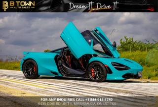 2023 McLaren 720s

This beautiful car comes with Tokyo Cyan Paint with Stealth finish lightweight Wheel ,Carbon fiber mirrors , carbon hood vents , carbon rear vents ,Sport Exhaust, Performance Plus Package, Stealth Package, Black Package, Extended Sill Covers in Carbon Fibre, upgraded Bowers & Wilkins Audio System, Vehicle lift ,Car Cover and charger. 

<meta charset= utf-8= />
This car has Full front end covered with Paint protection film (PPF) to protect this beautiful paint from stone chips, damages, etc.

HST and licensing will be extra.

Certification and e-testing are available for extra cost.

* $999 Financing fee conditions may apply*



<span>Financing Available at as low as 7.69% O.A.C</span>

<meta charset=utf-8 />
 Leasing options available as well. 



We approve everyone. 



Previously declined by bank ? No problem !! 



Let the experienced professionals handle your credit application.

<meta charset= utf-8= />
Apply for pre-approval today !! 



At B TOWN AUTO SALES we are not only Concerned about selling great used Vehicles at the most competitive prices at our new location 6435 DIXIE RD unit 5, MISSISSAUGA, ON L5T 1X4. We also believe in the importance of establishing a lifelong relationship with our clients which starts from the moment you walk-in to the dealership. We,re here for you every step of the way and aims to provide the most prominent, friendly and timely service with each experience you have with us. You can think of us as being like ‘YOUR FAMILY IN THE BUSINESS’ where you can always count on us to provide you with the best automotive care.