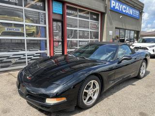 <p>HERE IS A NICE CLEAN 6 SPEED CONVERTABLE COROVETTE FOR YOUR TOPLESS DRIVNG DAYS LOOKS AND DRIVES GREAT SOLD CERTIFIED COME FOR TEST DRIVE OR CALL 5195706463 FOR AN APPOINTMENT .TO SEE OUR FULL INVENTORY PLS GO TO PAYCANMOTORS.CA</p>