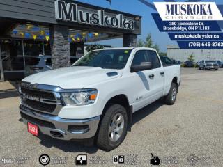This RAM 1500 TRADESMAN, with a Gas/Electric V-6 3.6 L/220 engine, features a 8-Speed Automatic w/OD transmission, and generates 24 highway/19 city L/100km. Find this vehicle with only 71664 kilometers!  RAM 1500 TRADESMAN Options: This RAM 1500 TRADESMAN offers a multitude of options. Technology options include: 1 LCD Monitor In The Front, AM/FM/Satellite-Prep w/Seek-Scan, Clock, Aux Audio Input Jack, Voice Activation, Radio Data System and External Memory Control, Radio: Uconnect 3 w/5 Display, 1 LCD Monitor In The Front, MP3 Player.  Safety options include Tailgate/Rear Door Lock Included w/Power Door Locks, Variable Intermittent Wipers, 1 LCD Monitor In The Front, Power Door Locks w/Autolock Feature, Airbag Occupancy Sensor.  Visit Us: Find this RAM 1500 TRADESMAN at Muskoka Chrysler today. We are conveniently located at 380 Ecclestone Dr Bracebridge ON P1L1R1. Muskoka Chrysler has been serving our local community for over 40 years. We take pride in giving back to the community while providing the best customer service. We appreciate each and opportunity we have to serve you, not as a customer but as a friend