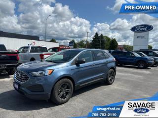 <p> Proximity Key
			 
			    Change the game with the unique styling of the aggressive Ford Edge. This  2019 Ford Edge is for sale today in Sturgeon Falls. 
			 
			With impressive attention to detail</p>
<p> performance and handling with awesome technology to help you multitask your way through the challenges that life throws your way. Made for an active lifestyle and spontaneous getaways</p>
<p> the Ford Edge is as rough and tumble as you are. Push the boundaries and stay connected to the road with this sweet ride!This  SUV has 111</p>
<p>373 kms. Its  blue metallic in colour  . It has a 8 speed automatic transmission and is powered by a  250HP 2.0L 4 Cylinder Engine.  
			 
			 Our Edges trim level is SE AWD. This Edge SE comes with an impressive list of features and all wheel drive. Its features include FordPass Connect with 4G LTE hotspot and smart device remote engine start</p>
<p> steering wheel cruise controls and remote keyless entry with a proximity key for push button start. For added safety and convenience</p>
<p> LED brake lights and a rear view camera.
			 To view the original window sticker for this vehicle view this http://www.windowsticker.forddirect.com/windowsticker.pdf?vin=2FMPK4G90KBB06014. 
			
			 
			To apply right now for financing use this link : https://www.savageford.ca/shopping-tools/to-apply-for-credit.html
			
			 
			
			 Buy this vehicle now for the lowest bi-weekly payment of $195.01 with $0 down for 84 months @ 9.99% APR O.A.C. ( Plus applicable taxes -  $499 Administration fee included.    / Total Obligation of $35492  ).  See dealer for details. 
			 
			Proudly serving Sturgeon Falls and surrounding area since 1979! 
			All pre-owned vehicles are inspected by Ford Certified Technicians. 
			 o~o </p>
<a href=http://www.savageford.ca/used/Ford-Edge-2019-id9803947.html>http://www.savageford.ca/used/Ford-Edge-2019-id9803947.html</a>