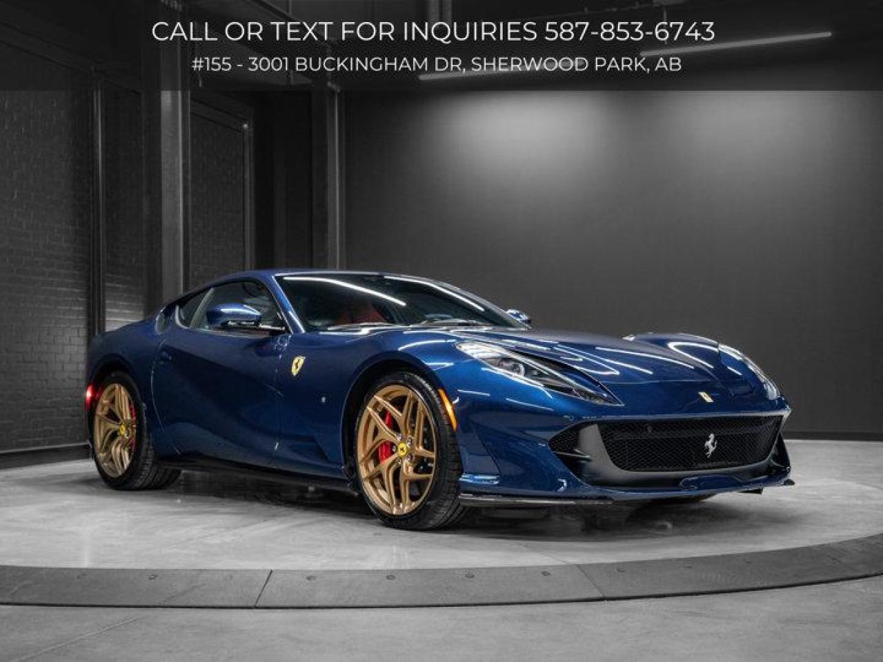 Used 2020 Ferrari 812 Superfast | Full Front PPF | Front & Rear Axle Lift | Carbon Fibre Interior Trim for sale in Sherwood Park, AB