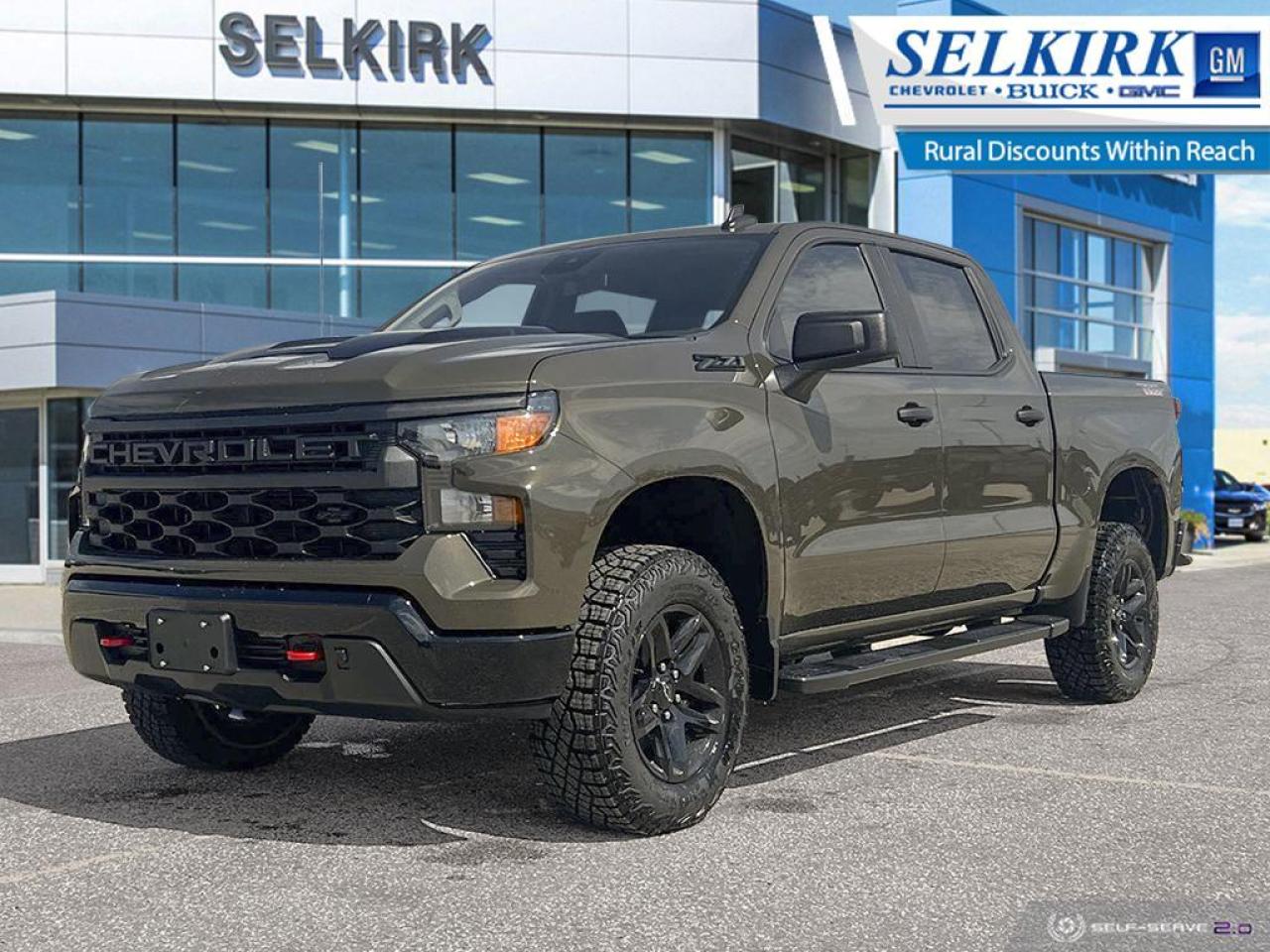 New 2023 Chevrolet Silverado 1500 Custom Trail Boss*Dark Essentials Package/2'' Factory Lift for sale in Selkirk, MB