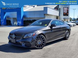2021 Mercedes-Benz C-Class C 300 4MATIC® C 300 Gray 2D Coupe 4MATIC® 9-Speed Automatic 2.0L I4 Turbocharged

Eagle Ridge GM in Coquitlam is your Locally Owned & Operated Chevrolet, Buick, GMC Dealer, and a Certified Service and Parts Center equipped with an Auto Glass & Premium Detail. Established over 30 years ago, we are proud to be Serving Clients all over Tri Cities, Lower Mainland, Fraser Valley, and the rest of British Columbia. Find your next New or Used Vehicle at 2595 Barnet Hwy in Coquitlam. Price Subject to $595 Documentation Fee. Financing Available for all types of Credit.