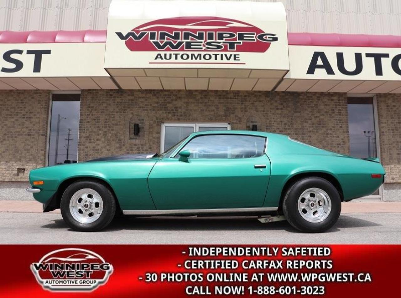 Used 1972 Chevrolet Camaro REAL DEAL Z28 RESTO-MOD W/ SPLIT BUMPER, STUNNING! for sale in Headingley, MB