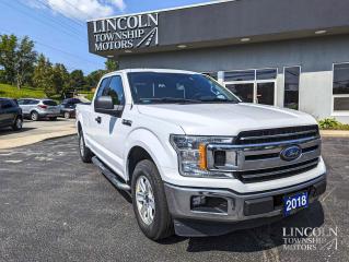 6 Seater! Backup Cam, Sirius XM, Keyless Entry, Certified and ready to work!

2018 Ford F-150 XLT Oxford White

-XLT RWD 6-Speed Automatic Electronic 3.3L V6 4
-Wheel Disc Brakes
-7 Speakers
-ABS brakes
-Air Conditioning
-Alloy wheels
-AM/FM radio: SiriusXM
-Block heater
-Brake assist
-Bumpers: chrome
-CD player
-Compass
-Delay-off headlights
-Electronic Stability Control
-Emergency communication system: 911 Assist
-Exterior Parking Camera Rear
-Front anti-roll bar
-Front fog lights
-Front reading lights
-Front wheel independent suspension
-Fully automatic headlights
-GVWR: 2,858 kg (6,300 lb) 
-Illuminated entry
-Low tire pressure warning,
-Occupant sensing airbag
-Outside temperature display
-Power mirrors
-Radio: Single-CD w/SiriusXM Satellite
-Rear step bumper
-Remote keyless entry
-Security system
-Split folding rear seat
-Steering wheel mounted audio controls
-SYNC Voice Activated Connectivity System
-Wheels: 17" Silver Painted Aluminum

Reviews:
* Many owners say the F-150s wide selection of handy and high-tech features plays a major role in its appeal, with the advanced parking and trailer maneuvering systems being common favourites. A commanding driving position, very spacious cabin, and relatively easy-to-use control layouts round out the package. Performance typically rates highly as well, especially from the EcoBoost engines. Source: autoTRADER.ca

Whether you are looking for a great place to buy your next used vehicle, find a qualified repair centre, or looking for parts for your vehicle, Lincoln Township Motors has the answer for you. We are committed to the needs of our customers and stay ahead of the competition. Theres no way to buy the wrong vehicle from Lincoln Township Motors!

Book your test drive today! 

WE BUY CARS! Any make, model or condition, No purchase necessary.

Come Visit us Today!
4735 King St. Beamsville, L3J 1E9

Call Us For All Your Automotive Needs!

*All Lincoln Township Motor vehicles have a CarFax report. Please contact for more information*