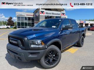 <b>Air, Tilt, Cruise, Power Windows!</b><br> <br> <br> <br>Call 613-489-1212 to speak to our friendly sales staff today, or come by the dealership!<br> <br>  Get the job done right with this rugged Ram 1500 Classic pickup. <br> <br>The reasons why this Ram 1500 Classic stands above its well-respected competition are evident: uncompromising capability, proven commitment to safety and security, and state-of-the-art technology. From its muscular exterior to the well-trimmed interior, this 2023 Ram 1500 Classic is more than just a workhorse. Get the job done in comfort and style while getting a great value with this amazing full-size truck. <br> <br> This patriot blu prl Crew Cab 4X4 pickup   has an automatic transmission and is powered by a  305HP 3.6L V6 Cylinder Engine. This vehicle has been upgraded with the following features: Air, Tilt, Cruise, Power Windows, Power Mirrors, Back Up Camera, Power Locks. <br><br> View the original window sticker for this vehicle with this url <b><a href=http://www.chrysler.com/hostd/windowsticker/getWindowStickerPdf.do?vin=1C6RR7LG4PS567168 target=_blank>http://www.chrysler.com/hostd/windowsticker/getWindowStickerPdf.do?vin=1C6RR7LG4PS567168</a></b>.<br> <br>To apply right now for financing use this link : <a href=https://CreditOnline.dealertrack.ca/Web/Default.aspx?Token=3206df1a-492e-4453-9f18-918b5245c510&Lang=en target=_blank>https://CreditOnline.dealertrack.ca/Web/Default.aspx?Token=3206df1a-492e-4453-9f18-918b5245c510&Lang=en</a><br><br> <br/> Weve discounted this vehicle $2500. Total  cash rebate of $10480 is reflected in the price. Credit includes up to 15% MSRP.  6.99% financing for 96 months. <br> Buy this vehicle now for the lowest weekly payment of <b>$186.16</b> with $0 down for 96 months @ 6.99% APR O.A.C. ( Plus applicable taxes -  $1199  fees included in price    ).  Incentives expire 2024-01-02.  See dealer for details. <br> <br>If youre looking for a Dodge, Ram, Jeep, and Chrysler dealership in Ottawa that always goes above and beyond for you, visit Myers Manotick Dodge today! Were more than just great cars. We provide the kind of world-class Dodge service experience near Kanata that will make you a Myers customer for life. And with fabulous perks like extended service hours, our 30-day tire price guarantee, the Myers No Charge Engine/Transmission for Life program, and complimentary shuttle service, its no wonder were a top choice for drivers everywhere. Get more with Myers!<br> Come by and check out our fleet of 50+ used cars and trucks and 100+ new cars and trucks for sale in Manotick.  o~o