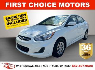 Used 2016 Hyundai Accent GL ~AUTOMATIC, FULLY CERTIFIED WITH WARRANTY!!!~ for sale in North York, ON