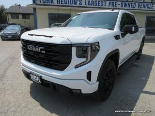 Used 2022 GMC Sierra 1500 LIKE NEW ELEVATION-EDITION 5 PASSENGER 3.0L - DURAMAX.. 4X4.. CREW-CAB.. SHORTY.. NAVIGATION.. SUNROOF.. LEATHER.. HEATED SEATS & WHEEL.. for sale in Bradford, ON