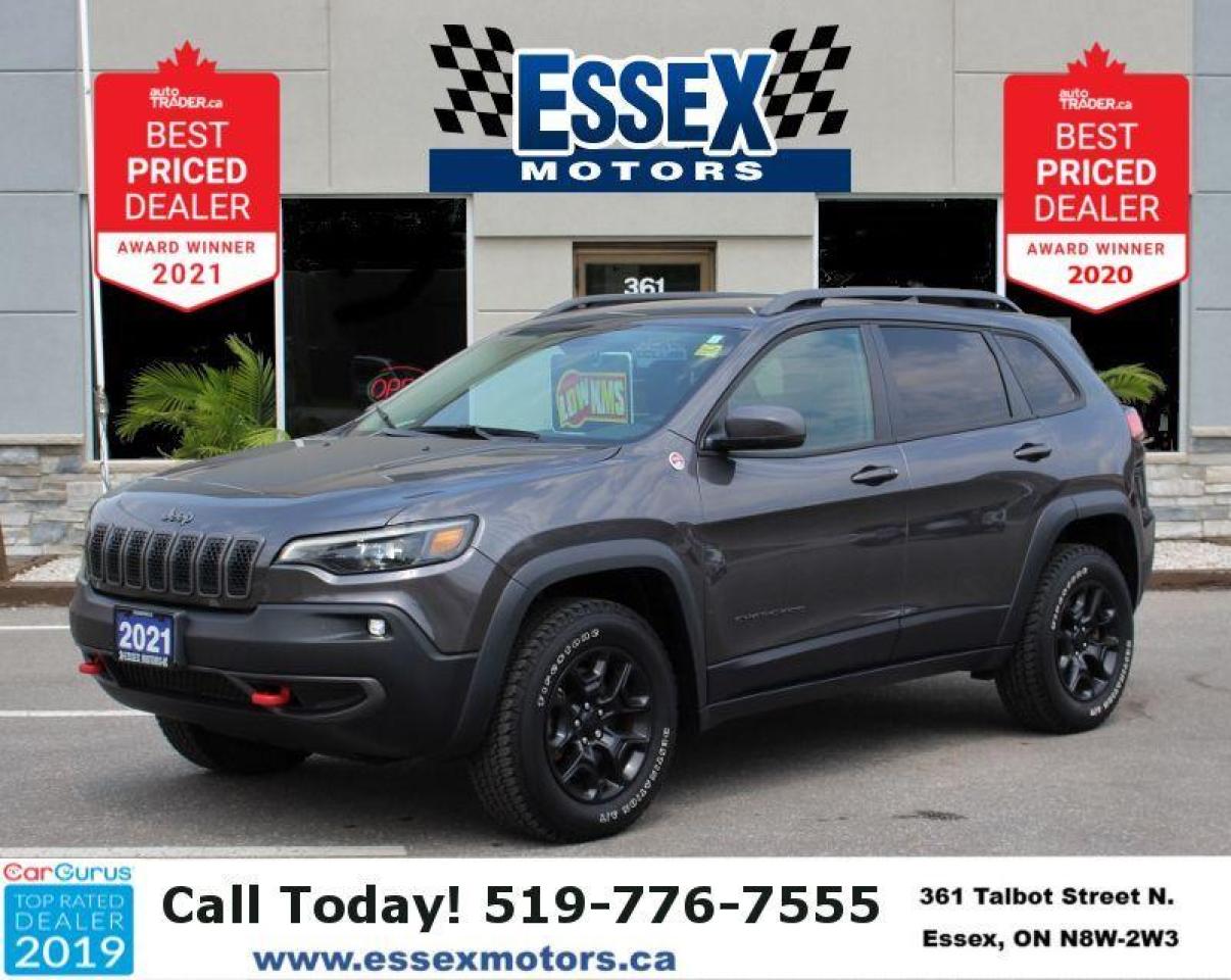 2021 Jeep Cherokee Trailhawk*Low K's*4x4*Heated Leather*CarPlay - Photo #1