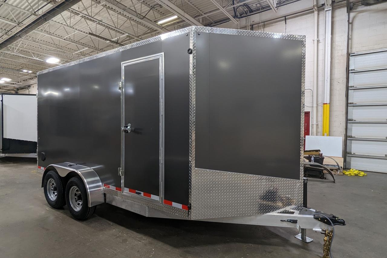 2023 Canadian Trailer Company 7x14 V Nose Cargo Trailer Aluminum Tandem Axle Photo10