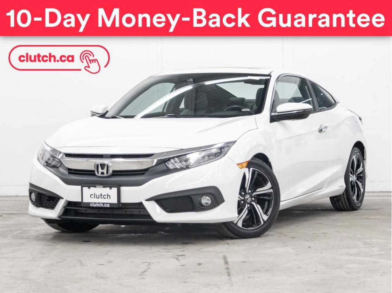 Used 2016 Honda Civic COUPE Touring w/ Moonroof, Apple CarPlay Heated Rear Seats for sale in Toronto, ON