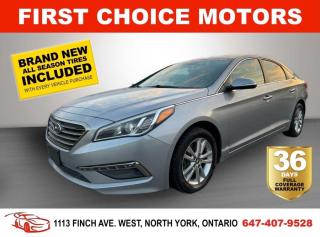 Welcome to First Choice Motors, the largest car dealership in Toronto of pre-owned cars, SUVs, and vans priced between $5000-$15,000. With an impressive inventory of over 300 vehicles in stock, we are dedicated to providing our customers with a vast selection of affordable and reliable options. <br><br>Were thrilled to offer a used 2017 Hyundai Sonata GL, grey color with 156,000km (STK#6357) This vehicle was $14990 NOW ON SALE FOR $12990. It is equipped with the following features:<br>- Automatic Transmission<br>- Sunroof<br>- Heated seats<br>- Bluetooth<br>- Reverse camera<br>- Alloy wheels<br>- Power windows<br>- Power locks<br>- Power mirrors<br>- Air Conditioning<br><br>At First Choice Motors, we believe in providing quality vehicles that our customers can depend on. All our vehicles come with a 36-day FULL COVERAGE warranty. We also offer additional warranty options up to 5 years for our customers who want extra peace of mind.<br><br>Furthermore, all our vehicles are sold fully certified with brand new brakes rotors and pads, a fresh oil change, and brand new set of all-season tires installed & balanced. You can be confident that this car is in excellent condition and ready to hit the road.<br><br>At First Choice Motors, we believe that everyone deserves a chance to own a reliable and affordable vehicle. Thats why we offer financing options with low interest rates starting at 7.9% O.A.C. Were proud to approve all customers, including those with bad credit, no credit, students, and even 9 socials. Our finance team is dedicated to finding the best financing option for you and making the car buying process as smooth and stress-free as possible.<br><br>Our dealership is open 7 days a week to provide you with the best customer service possible. We carry the largest selection of used vehicles for sale under $9990 in all of Ontario. We stock over 300 cars, mostly Hyundai, Chevrolet, Mazda, Honda, Volkswagen, Toyota, Ford, Dodge, Kia, Mitsubishi, Acura, Lexus, and more. With our ongoing sale, you can find your dream car at a price you can afford. Come visit us today and experience why we are the best choice for your next used car purchase!<br><br>All prices exclude a $10 OMVIC fee, license plates & registration  and ONTARIO HST (13%)
