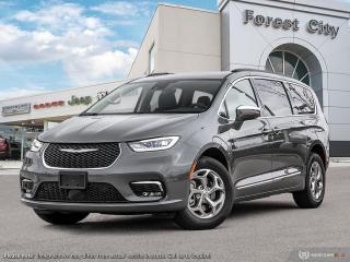 <b>Sunroof,  Navigation,  Leather Seats,  4G Wi-Fi,  Apple CarPlay!</b><br> <br>   The upscale look of the interior design and materials give this Chrysler Pacifica a more premium look and feel. <br> <br>Designed for the family on the go, this 2023 Chrysler Pacifica is loaded with clever and luxurious features that will make it feel like a second home on the road. Far more than your moms old minivan, this stunning Pacifica will feel modern, sleek, and cool enough to still impress your neighbors. If you need a minivan for your growing family, but still want something that feels like a luxury sedan, then this Pacifica is designed just for you.<br> <br> This ceramic gray van  has an automatic transmission and is powered by a  3.6L V6 24V MPFI DOHC engine.<br> <br> Our Pacificas trim level is Limited AWD. For even more amazing features and AWD for all-season capability, check out this Pacifica Limited, which comes standard with an express open/close tri-panel sunroof, heated and power folding side mirrors, a sonorous 13-speaker Alpine audio system, heated 2nd row captains chairs, Nappa leather upholstery, smart device remote engine start, inbuilt navigation, and mobile hotspot internet access. Other standard features include Apple CarPlay and Android Auto connectivity, USB mobile projection and an 360 camera system, power sliding doors, heated and power-adjustable front seats with lumbar support and cushion tilt, a heated TechnoLeather leatherette steering wheel, adaptive cruise control, proximity keyless entry with remote engine start, and a power tailgate for rear cargo access. Additional features also include a 10.1-inch infotainment screen powered by Uconnect 5, dual-zone front climate control, blind spot detection, Park Assist rear parking sensors, lane keeping assist with lane departure warning, and forward collision warning with active braking. This vehicle has been upgraded with the following features: Sunroof,  Navigation,  Leather Seats,  4g Wi-fi,  Apple Carplay,  Android Auto,  360 Camera. <br><br> View the original window sticker for this vehicle with this url <b><a href=http://www.chrysler.com/hostd/windowsticker/getWindowStickerPdf.do?vin=2C4RC3GG2PR570195 target=_blank>http://www.chrysler.com/hostd/windowsticker/getWindowStickerPdf.do?vin=2C4RC3GG2PR570195</a></b>.<br> <br>To apply right now for financing use this link : <a href=https://www.forestcitydodge.ca/finance-center/ target=_blank>https://www.forestcitydodge.ca/finance-center/</a><br><br> <br/> Weve discounted this vehicle $707. 6.99% financing for 96 months.  Incentives expire 2023-10-02.  See dealer for details. <br> <br><br> Forest City Dodge proudly serves clients in London ON, St. Thomas ON, Woodstock ON, Tilsonburg ON, Strathroy ON, and the surrounding areas. Formerly known as Southwest Chrysler, Forest City Dodge has become a local automotive leader that takes pride in providing a transparent car buying experience and exceptional customer service throughout the dealership. </br>

<br> If you are looking to finance a vehicle, our finance department are seasoned professionals in ensuring that you get financing options that fits your budget and lifestyle. Regardless of your credit situation, our finance team will work hard to get you approved for a vehicle youre comfortable with in no time. We also offer a dedicated service department thats always ready to attend your needs. Our factory trained technicians will help keep your vehicle in the best shape possible so that your vehicle gets the most out of its lifespan. </br>

<br> We have a strong and committed team with many years of experience satisfying our customers needs. Feel free to browse our inventory online, request more information about our vehicles, or inquire about financing. Visit us today at or contact us now with any questions or concerns! </br>
<br> Come by and check out our fleet of 80+ used cars and trucks and 200+ new cars and trucks for sale in London.  o~o