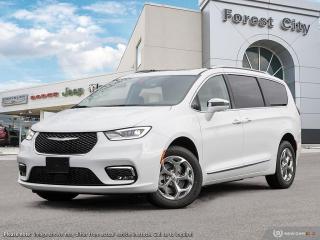 <b>Sunroof,  Navigation,  Leather Seats,  4G Wi-Fi,  Apple CarPlay!</b><br> <br>   This Chrysler Pacifica is a top-rated minivan thanks to excellent safety, flexibility, utility, and upscale features. <br> <br>Designed for the family on the go, this 2023 Chrysler Pacifica is loaded with clever and luxurious features that will make it feel like a second home on the road. Far more than your moms old minivan, this stunning Pacifica will feel modern, sleek, and cool enough to still impress your neighbors. If you need a minivan for your growing family, but still want something that feels like a luxury sedan, then this Pacifica is designed just for you.<br> <br> This bright white van  has an automatic transmission and is powered by a  3.6L V6 24V MPFI DOHC engine.<br> <br> Our Pacificas trim level is Limited AWD. For even more amazing features and AWD for all-season capability, check out this Pacifica Limited, which comes standard with an express open/close tri-panel sunroof, heated and power folding side mirrors, a sonorous 13-speaker Alpine audio system, heated 2nd row captains chairs, Nappa leather upholstery, smart device remote engine start, inbuilt navigation, and mobile hotspot internet access. Other standard features include Apple CarPlay and Android Auto connectivity, USB mobile projection and an 360 camera system, power sliding doors, heated and power-adjustable front seats with lumbar support and cushion tilt, a heated TechnoLeather leatherette steering wheel, adaptive cruise control, proximity keyless entry with remote engine start, and a power tailgate for rear cargo access. Additional features also include a 10.1-inch infotainment screen powered by Uconnect 5, dual-zone front climate control, blind spot detection, Park Assist rear parking sensors, lane keeping assist with lane departure warning, and forward collision warning with active braking. This vehicle has been upgraded with the following features: Sunroof,  Navigation,  Leather Seats,  4g Wi-fi,  Apple Carplay,  Android Auto,  360 Camera. <br><br> View the original window sticker for this vehicle with this url <b><a href=http://www.chrysler.com/hostd/windowsticker/getWindowStickerPdf.do?vin=2C4RC3GG9PR570193 target=_blank>http://www.chrysler.com/hostd/windowsticker/getWindowStickerPdf.do?vin=2C4RC3GG9PR570193</a></b>.<br> <br>To apply right now for financing use this link : <a href=https://www.forestcitydodge.ca/finance-center/ target=_blank>https://www.forestcitydodge.ca/finance-center/</a><br><br> <br/> Weve discounted this vehicle $707. 6.99% financing for 96 months.  Incentives expire 2023-10-02.  See dealer for details. <br> <br><br> Forest City Dodge proudly serves clients in London ON, St. Thomas ON, Woodstock ON, Tilsonburg ON, Strathroy ON, and the surrounding areas. Formerly known as Southwest Chrysler, Forest City Dodge has become a local automotive leader that takes pride in providing a transparent car buying experience and exceptional customer service throughout the dealership. </br>

<br> If you are looking to finance a vehicle, our finance department are seasoned professionals in ensuring that you get financing options that fits your budget and lifestyle. Regardless of your credit situation, our finance team will work hard to get you approved for a vehicle youre comfortable with in no time. We also offer a dedicated service department thats always ready to attend your needs. Our factory trained technicians will help keep your vehicle in the best shape possible so that your vehicle gets the most out of its lifespan. </br>

<br> We have a strong and committed team with many years of experience satisfying our customers needs. Feel free to browse our inventory online, request more information about our vehicles, or inquire about financing. Visit us today at or contact us now with any questions or concerns! </br>
<br> Come by and check out our fleet of 80+ used cars and trucks and 200+ new cars and trucks for sale in London.  o~o