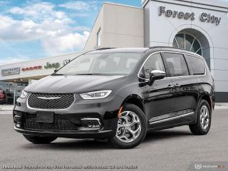 <b>Sunroof,  Navigation,  Leather Seats,  4G Wi-Fi,  Apple CarPlay!</b><br> <br>   This Chrysler Pacifica is a top-rated minivan thanks to excellent safety, flexibility, utility, and upscale features. <br> <br>Designed for the family on the go, this 2023 Chrysler Pacifica is loaded with clever and luxurious features that will make it feel like a second home on the road. Far more than your moms old minivan, this stunning Pacifica will feel modern, sleek, and cool enough to still impress your neighbors. If you need a minivan for your growing family, but still want something that feels like a luxury sedan, then this Pacifica is designed just for you.<br> <br> This brilliant black van  has an automatic transmission and is powered by a  3.6L V6 24V MPFI DOHC engine.<br> <br> Our Pacificas trim level is Limited AWD. For even more amazing features and AWD for all-season capability, check out this Pacifica Limited, which comes standard with an express open/close tri-panel sunroof, heated and power folding side mirrors, a sonorous 13-speaker Alpine audio system, heated 2nd row captains chairs, Nappa leather upholstery, smart device remote engine start, inbuilt navigation, and mobile hotspot internet access. Other standard features include Apple CarPlay and Android Auto connectivity, USB mobile projection and an 360 camera system, power sliding doors, heated and power-adjustable front seats with lumbar support and cushion tilt, a heated TechnoLeather leatherette steering wheel, adaptive cruise control, proximity keyless entry with remote engine start, and a power tailgate for rear cargo access. Additional features also include a 10.1-inch infotainment screen powered by Uconnect 5, dual-zone front climate control, blind spot detection, Park Assist rear parking sensors, lane keeping assist with lane departure warning, and forward collision warning with active braking. This vehicle has been upgraded with the following features: Sunroof,  Navigation,  Leather Seats,  4g Wi-fi,  Apple Carplay,  Android Auto,  360 Camera. <br><br> View the original window sticker for this vehicle with this url <b><a href=http://www.chrysler.com/hostd/windowsticker/getWindowStickerPdf.do?vin=2C4RC3GG7PR544305 target=_blank>http://www.chrysler.com/hostd/windowsticker/getWindowStickerPdf.do?vin=2C4RC3GG7PR544305</a></b>.<br> <br>To apply right now for financing use this link : <a href=https://www.forestcitydodge.ca/finance-center/ target=_blank>https://www.forestcitydodge.ca/finance-center/</a><br><br> <br/> Weve discounted this vehicle $707. 6.99% financing for 96 months.  Incentives expire 2023-10-02.  See dealer for details. <br> <br><br> Forest City Dodge proudly serves clients in London ON, St. Thomas ON, Woodstock ON, Tilsonburg ON, Strathroy ON, and the surrounding areas. Formerly known as Southwest Chrysler, Forest City Dodge has become a local automotive leader that takes pride in providing a transparent car buying experience and exceptional customer service throughout the dealership. </br>

<br> If you are looking to finance a vehicle, our finance department are seasoned professionals in ensuring that you get financing options that fits your budget and lifestyle. Regardless of your credit situation, our finance team will work hard to get you approved for a vehicle youre comfortable with in no time. We also offer a dedicated service department thats always ready to attend your needs. Our factory trained technicians will help keep your vehicle in the best shape possible so that your vehicle gets the most out of its lifespan. </br>

<br> We have a strong and committed team with many years of experience satisfying our customers needs. Feel free to browse our inventory online, request more information about our vehicles, or inquire about financing. Visit us today at or contact us now with any questions or concerns! </br>
<br> Come by and check out our fleet of 80+ used cars and trucks and 200+ new cars and trucks for sale in London.  o~o