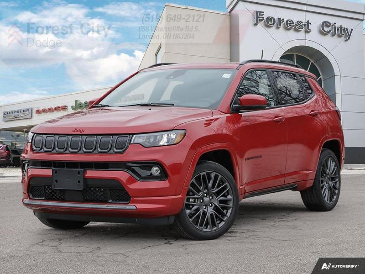 Used 2022 Jeep Compass Limited Low Kilometers - Leather Seats - Navigation for sale in London, ON