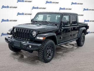 <b>Aluminum Wheels,  Apple CarPlay,  Android Auto,  Tow Package,  Proximity Key!</b><br> <br>   Ever wished your truck had a big open cabin like a Jeep? Ever wished your Jeep could hold more than a few people and a backpack? Now it can thanks to this awesome Jeep Gladiator! <br> <br>Built with unmistakable Jeep styling and off-road capability and the capability and hauling power of a pickup truck, you get the best of both worlds with this incredible machine. Thanks to its unmistakable style, rugged off-road technology, and an exhilarating open air truck experience, this unique Jeep Gladiator is ready to change the 4X4 game.<br> <br> This black Regular Cab 4X4 pickup   has an automatic transmission and is powered by a  3.6L V6 24V MPFI DOHC engine.<br> <br> Our Gladiators trim level is Willys. This Gladiator Willys features upgraded aluminum wheels, two front tow hooks, class III towing equipment with a trailer wiring harness and trailer sway control, undercarriage skid plates, a full-size spare with underbody storage, removable doors and windows, and a manual convertible top with fixed roll-over protection. This rugged truck also features great convenience features like proximity keyless entry with push button start, illuminated front and rear cupholders, two 12-volt DC power outlets, and tons of storage space. Handling infotainment and connectivity duties is a 7-inch screen powered by Uconnect 4, and features Apple CarPlay, Android Auto, 4G LTE WiFi hotspot internet access, and streaming audio. This vehicle has been upgraded with the following features: Aluminum Wheels,  Apple Carplay,  Android Auto,  Tow Package,  Proximity Key,  4g Wifi,  Rear Camera. <br><br> View the original window sticker for this vehicle with this url <b><a href=http://www.chrysler.com/hostd/windowsticker/getWindowStickerPdf.do?vin=1C6HJTAG3PL511649 target=_blank>http://www.chrysler.com/hostd/windowsticker/getWindowStickerPdf.do?vin=1C6HJTAG3PL511649</a></b>.<br> <br>To apply right now for financing use this link : <a href=https://www.forestcitydodge.ca/finance-center/ target=_blank>https://www.forestcitydodge.ca/finance-center/</a><br><br> <br/> Weve discounted this vehicle $1607. 6.99% financing for 96 months.  Incentives expire 2023-10-02.  See dealer for details. <br> <br><br> Forest City Dodge proudly serves clients in London ON, St. Thomas ON, Woodstock ON, Tilsonburg ON, Strathroy ON, and the surrounding areas. Formerly known as Southwest Chrysler, Forest City Dodge has become a local automotive leader that takes pride in providing a transparent car buying experience and exceptional customer service throughout the dealership. </br>

<br> If you are looking to finance a vehicle, our finance department are seasoned professionals in ensuring that you get financing options that fits your budget and lifestyle. Regardless of your credit situation, our finance team will work hard to get you approved for a vehicle youre comfortable with in no time. We also offer a dedicated service department thats always ready to attend your needs. Our factory trained technicians will help keep your vehicle in the best shape possible so that your vehicle gets the most out of its lifespan. </br>

<br> We have a strong and committed team with many years of experience satisfying our customers needs. Feel free to browse our inventory online, request more information about our vehicles, or inquire about financing. Visit us today at or contact us now with any questions or concerns! </br>
<br> Come by and check out our fleet of 80+ used cars and trucks and 200+ new cars and trucks for sale in London.  o~o