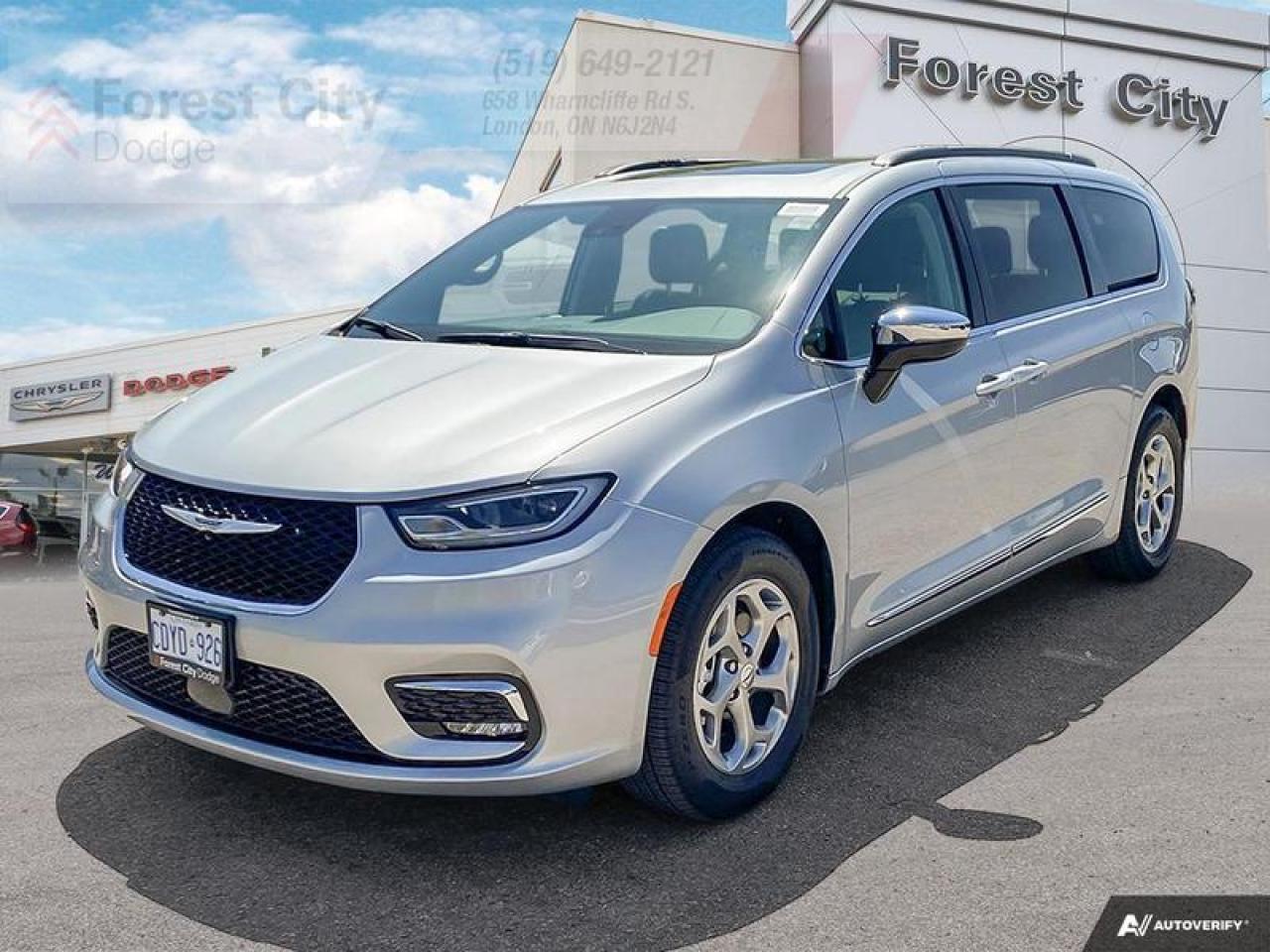 <p><strong>Low Mileage, Sunroof, Navigation, Leather Seats, 4G Wi-Fi, Apple CarPlay!</strong><br />
<br />
<strong><span style=color:#ff0000>Hot Deal! We've marked this unit down $3,298 from its regular price of $69,295. The upscale look of the interior design and materials give this Chrysler Pacifica a more premium look and feel. This 2023 Chrysler Pacifica is for sale today in London.<br />
<br />
Designed for the family on the go, this 2023 Chrysler Pacifica is loaded with clever and luxurious features that will make it feel like a second home on the road. If you need a minivan for your growing family, but still want something that feels like a luxury sedan, then this Pacifica is designed just for you. This low mileage van has just 1,056 kms. It's silver mist in colour . It has an automatic transmission and is powered by a 3.6L V6 24V MPFI DOHC engine.<br />
<br />
Our Pacifica's trim level is Limited. For even more amazing features, check out this Pacifica Limited, which comes standard with an express open/close tri-panel sunroof, heated and power folding side mirrors, a sonorous 13-speaker Alpine audio system, heated 2nd row captain's chairs, Nappa leather upholstery, smart device remote engine start, inbuilt navigation, and mobile hotspot internet access. Other standard features include Apple CarPlay and Android Auto connectivity, USB mobile projection and an 360 camera system, power sliding doors, heated and power-adjustable front seats with lumbar support and cushion tilt, a heated TechnoLeather leatherette steering wheel, adaptive cruise control, proximity keyless entry with remote engine start, and a power tailgate for rear cargo access. Additional features also include a 10.1-inch infotainment screen powered by Uconnect 5, dual-zone front climate control, blind spot detection, Park Assist rear parking sensors, lane keeping assist with lane departure warning, and forward collision warning with active braking. This vehicle has been upgraded with the following features: Sunroof, Navigation, Leather Seats, 4g Wi-fi, Apple Carplay, Android Auto, 360 Camera.<br />
To view the original window sticker for this vehicle view this </span><a href=http://www.chrysler.com/hostd/windowsticker/getWindowStickerPdf.do?vin=2C4RC1GG7PR548648 target=_blank><span style=color:#ff0000>http://www.chrysler.com/hostd/windowsticker/getWindowStickerPdf.do?vin=2C4RC1GG7PR548648</span></a><span style=color:#ff0000>.<br />
<br />
<br />
To apply right now for financing use this link : </span><a href=https://www.forestcitydodge.ca/finance-center/ target=_blank><span style=color:#ff0000>https://www.forestcitydodge.ca/finance-center/</span></a><br />
<br />
<br />
<br />
<br />
<span style=color:#ff0000>Forest City Dodge proudly serves clients in London ON, St. Thomas ON, Woodstock ON, Tilsonburg ON, Strathroy ON, and the surrounding areas. Formerly known as Southwest Chrysler, Forest City Dodge has become a local automotive leader that takes pride in providing a transparent car buying experience and exceptional customer service throughout the dealership.<br />
<br />
If you are looking to finance a vehicle, our finance department are seasoned professionals in ensuring that you get financing options that fits your budget and lifestyle. Regardless of your credit situation, our finance team will work hard to get you approved for a vehicle you're comfortable with in no time. We also offer a dedicated service department that's always ready to attend your needs. Our factory trained technicians will help keep your vehicle in the best shape possible so that your vehicle gets the most out of its lifespan.<br />
<br />
We have a strong and committed team with many years of experience satisfying our customers' needs. Feel free to browse our inventory online, request more information about our vehicles, or inquire about financing. Visit us today at or contact us now with any questions or concerns!<br />
<br />
Come by and check out our fleet of 80+ used cars and trucks and 200+ new cars and trucks for sale in London. o~o</span></strong></p>