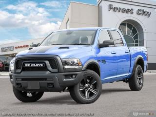 <b>Aluminum Wheels,  Proximity Key,  Heavy Duty Suspension,  Tow Package,  Power Mirrors!</b><br> <br>   This 2023 Ram 1500 Classic is the truck to have, thanks to its incredible powertrain and a well-appointed interior. <br> <br>The reasons why this Ram 1500 Classic stands above its well-respected competition are evident: uncompromising capability, proven commitment to safety and security, and state-of-the-art technology. From its muscular exterior to the well-trimmed interior, this 2023 Ram 1500 Classic is more than just a workhorse. Get the job done in comfort and style while getting a great value with this amazing full-size truck. <br> <br> This blue Crew Cab 4X4 pickup   has an automatic transmission and is powered by a  5.7L V8 16V MPFI OHV engine.<br> <br> Our 1500 Classics trim level is Warlock. This Ram 1500 Warlock comes with high gloss black aluminum wheels, active aero shutters, sound insulation, proximity keyless entry and USB connectivity, along with a great selection of standard features such as class II towing equipment including a hitch, wiring harness and trailer sway control, heavy-duty suspension, cargo box lighting, and a locking tailgate. Additional features include heated and power adjustable side mirrors, UCconnect 3, cruise control, air conditioning, vinyl floor lining, and a rearview camera. This vehicle has been upgraded with the following features: Aluminum Wheels,  Proximity Key,  Heavy Duty Suspension,  Tow Package,  Power Mirrors,  Rear Camera. <br><br> View the original window sticker for this vehicle with this url <b><a href=http://www.chrysler.com/hostd/windowsticker/getWindowStickerPdf.do?vin=1C6RR7LT8PS555246 target=_blank>http://www.chrysler.com/hostd/windowsticker/getWindowStickerPdf.do?vin=1C6RR7LT8PS555246</a></b>.<br> <br>To apply right now for financing use this link : <a href=https://www.forestcitydodge.ca/finance-center/ target=_blank>https://www.forestcitydodge.ca/finance-center/</a><br><br> <br/> Weve discounted this vehicle $970. 6.99% financing for 96 months.  Incentives expire 2023-10-02.  See dealer for details. <br> <br><br> Forest City Dodge proudly serves clients in London ON, St. Thomas ON, Woodstock ON, Tilsonburg ON, Strathroy ON, and the surrounding areas. Formerly known as Southwest Chrysler, Forest City Dodge has become a local automotive leader that takes pride in providing a transparent car buying experience and exceptional customer service throughout the dealership. </br>

<br> If you are looking to finance a vehicle, our finance department are seasoned professionals in ensuring that you get financing options that fits your budget and lifestyle. Regardless of your credit situation, our finance team will work hard to get you approved for a vehicle youre comfortable with in no time. We also offer a dedicated service department thats always ready to attend your needs. Our factory trained technicians will help keep your vehicle in the best shape possible so that your vehicle gets the most out of its lifespan. </br>

<br> We have a strong and committed team with many years of experience satisfying our customers needs. Feel free to browse our inventory online, request more information about our vehicles, or inquire about financing. Visit us today at or contact us now with any questions or concerns! </br>
<br> Come by and check out our fleet of 80+ used cars and trucks and 200+ new cars and trucks for sale in London.  o~o