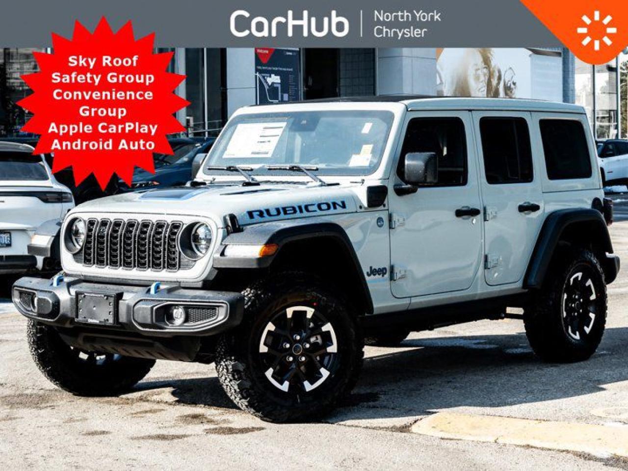 New 2024 Jeep Wrangler 4xe Rubicon LED's Sky Roof Safety Grp Convenience Grp for sale in Thornhill, ON