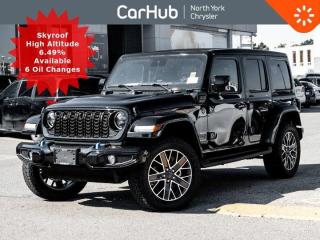 New 2024 Jeep Wrangler 4xe High Altitude 4 Door LEDs Skyroof Quilted Leather 12.3'' Display for sale in Thornhill, ON