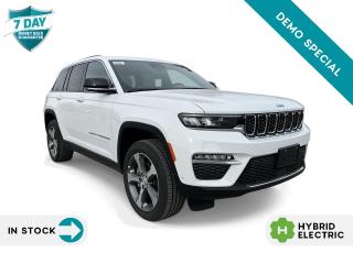 Used 2022 Jeep Grand Cherokee 4xe FRONT HEATED AND VENTILATED SEATS I SECOND-ROW MANUAL WINDOW SHADES I SECOND-ROW HEATED SEATS I REAR BACK-UP CAMERA WASHER I REAR SEAT VIDEO GROUP 1 I DUAL-PANE PANORAMIC SUNROOF I FRONT PASSENGER INT for sale in Barrie, ON