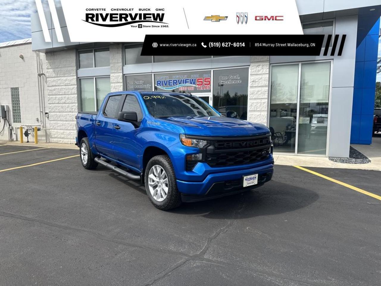 New 2023 Chevrolet Silverado 1500 Custom FLASH SALE!! KATZKIN LEATHER | TONNEAU COVER | ASSIST STEPS | for sale in Wallaceburg, ON