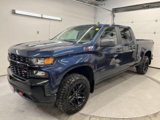 RARE 6.2L V8!! STUNNING NORTHSKY BLUE METALLIC FINISH!! CUSTOM TRAIL BOSS W/ Z71, CREW CAB 4X4 W/ REMOTE START, BACKUP CAMERA, APPLE CARPLAY AND ANDROID AUTO!! 18-in alloys, 6-ft 7-in box w/ spray-in bedliner, air conditioning, bumper step, full power group, auto headlights, cruise control and Sirius XM!