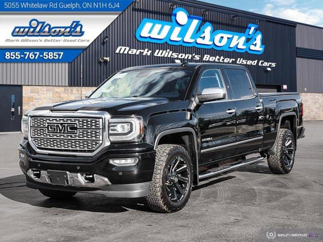 Used 2018 GMC Sierra 1500 Denali CREW 6.2 V8, Leather, Sunroof, Navigation, Hot & Cold seats, Camera, Park Sensors & More! for sale in Guelph, ON