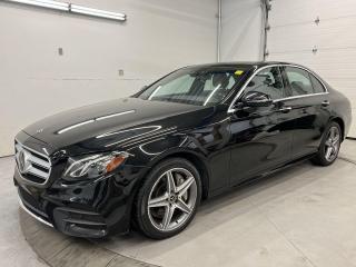 E450 W/ PREMIUM PKG AND NIGHT PKG INCL. PANORAMIC SUNROOF, FRONT & REAR HEATED SEATS, 18-IN AMG ALLOYS, PARK ASSIST, SADDLE BROWN LEATHER, BROWN ASH WOOD TRIM AND BURMESTER AUDIO!! Active brake assist, lane change assist, traffic sign assist, active blind spot assist, adaptive cruise control, wireless charging, navigation, backup camera w/ front & rear park sensors, panel heating, drive mode selection (Eco, Comfort, Sport, Sport+, Individual), paddle shifters, belt adjustment, dual-zone climate control, full power group incl. power seats w/ driver & passenger memory, power trunk, garage door opener, auto headlights and Sirius XM!