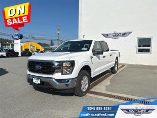 <b>FX4 Off-Road Package, 17-inch Painted Aluminum Wheels, Trailer Hitch, Remote Engine Start, Tailgate Step!</b><br> <br>   This Ford F-150 is arguably the most capable truck in the class, and it features a spacious, comfortable interior. <br> <br>The perfect truck for work or play, this versatile Ford F-150 gives you the power you need, the features you want, and the style you crave! With high-strength, military-grade aluminum construction, this F-150 cuts the weight without sacrificing toughness. The interior design is first class, with simple to read text, easy to push buttons and plenty of outward visibility. With productivity at the forefront of design, the F-150 makes use of every single component was built to get the job done right!<br> <br> This oxford white Crew Cab 4X4 pickup   has a 10 speed automatic transmission and is powered by a  400HP 3.5L V6 Cylinder Engine.<br> <br> Our F-150s trim level is XLT. Upgrading to the class leader, this Ford F-150 XLT comes very well equipped with remote keyless entry and remote engine start, dynamic hitch assist, Ford Co-Pilot360 that features lane keep assist, pre-collision assist and automatic emergency braking. Enhanced features include aluminum wheels, chrome exterior accents, SYNC 4 with enhanced voice recognition, Apple CarPlay and Android Auto, FordPass Connect 4G LTE, steering wheel mounted cruise control, a powerful audio system, cargo box lights, power door locks and a rear view camera to help when backing out of a tight spot. This vehicle has been upgraded with the following features: Fx4 Off-road Package, 17-inch Painted Aluminum Wheels, Trailer Hitch, Remote Engine Start, Tailgate Step, 8-way Power Drivers Seat. <br><br> View the original window sticker for this vehicle with this url <b><a href=http://www.windowsticker.forddirect.com/windowsticker.pdf?vin=1FTFW1E81PFC66728 target=_blank>http://www.windowsticker.forddirect.com/windowsticker.pdf?vin=1FTFW1E81PFC66728</a></b>.<br> <br>To apply right now for financing use this link : <a href=https://www.southcoastford.com/financing/ target=_blank>https://www.southcoastford.com/financing/</a><br><br> <br/> Weve discounted this vehicle $2422. Total  cash rebate of $11000 is reflected in the price. Credit includes $11,000 Delivery Allowance.  7.49% financing for 84 months. <br> Buy this vehicle now for the lowest bi-weekly payment of <b>$409.94</b> with $0 down for 84 months @ 7.49% APR O.A.C. ( Plus applicable taxes -  $595 Administration Fee included    / Total Obligation of $74609  ).  Incentives expire 2024-05-23.  See dealer for details. <br> <br>Call South Coast Ford Sales or come visit us in person. Were convenient to Sechelt, BC and located at 5606 Wharf Avenue. and look forward to helping you with your automotive needs. <br><br> Come by and check out our fleet of 20+ used cars and trucks and 110+ new cars and trucks for sale in Sechelt.  o~o