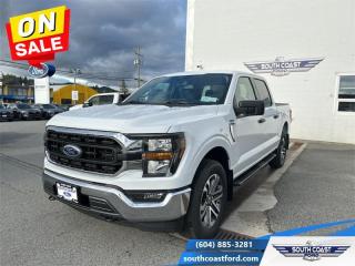 <b>Running Boards, Trailer Hitch, Remote Engine Start, 20 inch Aluminum Wheels, 8-way Power Drivers Seat!</b><br> <br>   A true class leader in towing and hauling capabilities, this 2023 Ford F-150 isnt your usual work truck, but the best in the business. <br> <br>The perfect truck for work or play, this versatile Ford F-150 gives you the power you need, the features you want, and the style you crave! With high-strength, military-grade aluminum construction, this F-150 cuts the weight without sacrificing toughness. The interior design is first class, with simple to read text, easy to push buttons and plenty of outward visibility. With productivity at the forefront of design, the F-150 makes use of every single component was built to get the job done right!<br> <br> This oxford white Crew Cab 4X4 pickup   has a 10 speed automatic transmission and is powered by a  400HP 3.5L V6 Cylinder Engine.<br> <br> Our F-150s trim level is XLT. Upgrading to the class leader, this Ford F-150 XLT comes very well equipped with remote keyless entry and remote engine start, dynamic hitch assist, Ford Co-Pilot360 that features lane keep assist, pre-collision assist and automatic emergency braking. Enhanced features include aluminum wheels, chrome exterior accents, SYNC 4 with enhanced voice recognition, Apple CarPlay and Android Auto, FordPass Connect 4G LTE, steering wheel mounted cruise control, a powerful audio system, cargo box lights, power door locks and a rear view camera to help when backing out of a tight spot. This vehicle has been upgraded with the following features: Running Boards, Trailer Hitch, Remote Engine Start, 20 Inch Aluminum Wheels, 8-way Power Drivers Seat, Power Folding Mirrors. <br><br> View the original window sticker for this vehicle with this url <b><a href=http://www.windowsticker.forddirect.com/windowsticker.pdf?vin=1FTFW1E82PFC65815 target=_blank>http://www.windowsticker.forddirect.com/windowsticker.pdf?vin=1FTFW1E82PFC65815</a></b>.<br> <br>To apply right now for financing use this link : <a href=https://www.southcoastford.com/financing/ target=_blank>https://www.southcoastford.com/financing/</a><br><br> <br/> Weve discounted this vehicle $2111.    0% financing for 60 months. 1.99% financing for 84 months. <br> Buy this vehicle now for the lowest bi-weekly payment of <b>$418.06</b> with $0 down for 84 months @ 1.99% APR O.A.C. ( Plus applicable taxes -  $595 Administration Fee included    / Total Obligation of $76087  ).  Incentives expire 2024-05-08.  See dealer for details. <br> <br>Call South Coast Ford Sales or come visit us in person. Were convenient to Sechelt, BC and located at 5606 Wharf Avenue. and look forward to helping you with your automotive needs. <br><br> Come by and check out our fleet of 20+ used cars and trucks and 110+ new cars and trucks for sale in Sechelt.  o~o