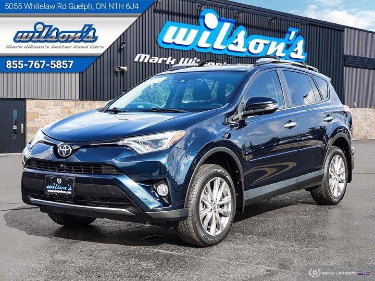 Used 2018 Toyota RAV4 Limited AWD, Leather, Nav, Sunroof, Blind Spot Alert, Heated Seats, Bluetooth, Rear Camera & More! for sale in Guelph, ON