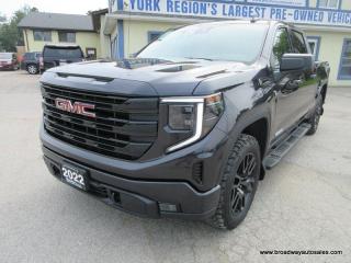 Used 2022 GMC Sierra 1500 LIKE NEW ELEVATION-MODEL 6 PASSENGER 2.7L - TURBO.. 4X4.. CREW-CAB.. SHORTY.. HEATED SEATS & WHEEL.. BACK-UP CAMERA.. BLUETOOTH SYSTEM.. for sale in Bradford, ON