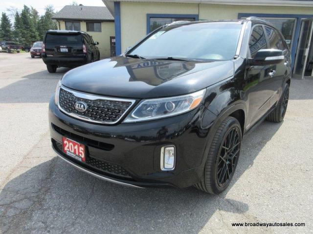 2015 Kia Sorento ALL-WHEEL DRIVE SX-MODEL 7 PASSENGER 3.3L - V6.. BENCH & 3RD ROW.. NAVIGATION.. PANORAMIC SUNROOF.. LEATHER.. HEATED/AC SEATS.. BACK-UP CAMERA..