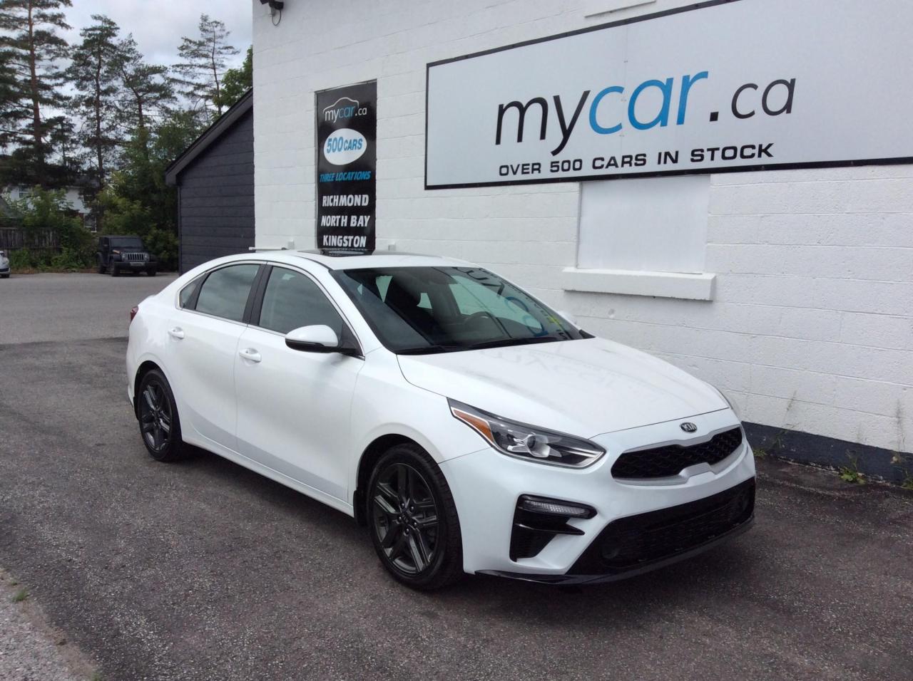 Used 2021 Kia Forte EX+ ALLOYS. SUNROOF. HEATED SEATS. BACKUP CAM. PWR GRP for sale in North Bay, ON