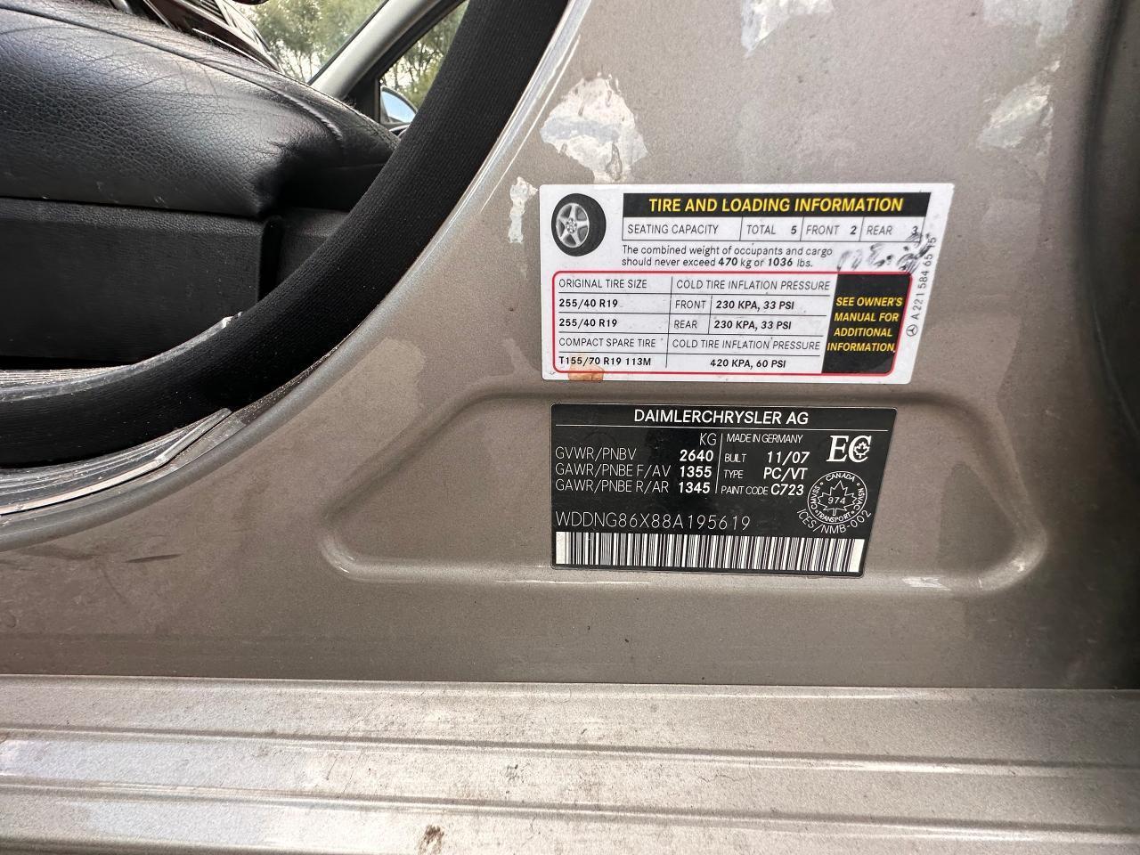 2008 Mercedes-Benz S-Class 4dr Sdn 5.5L V8 4MATIC Photo